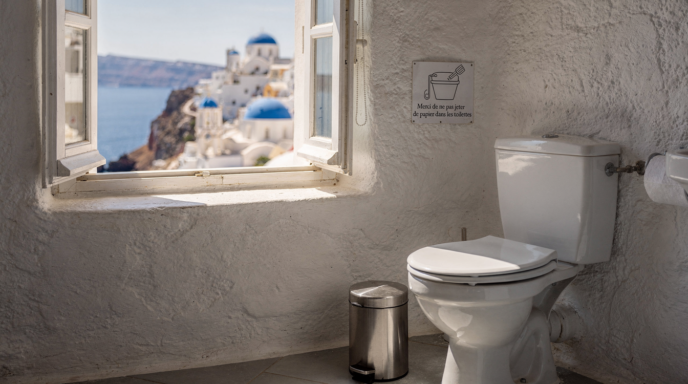 Toilettenpapier in Griechenland: Wie funktioniert das?